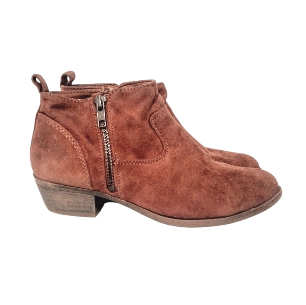 SO Women's Brown Suede Ankle Boots Size 6